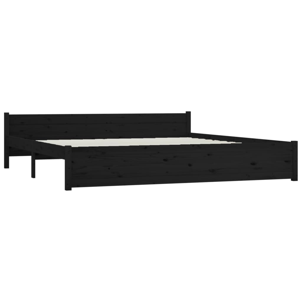 Bett mit Schubladen Schwarz 180x200 cm 6FT Super King