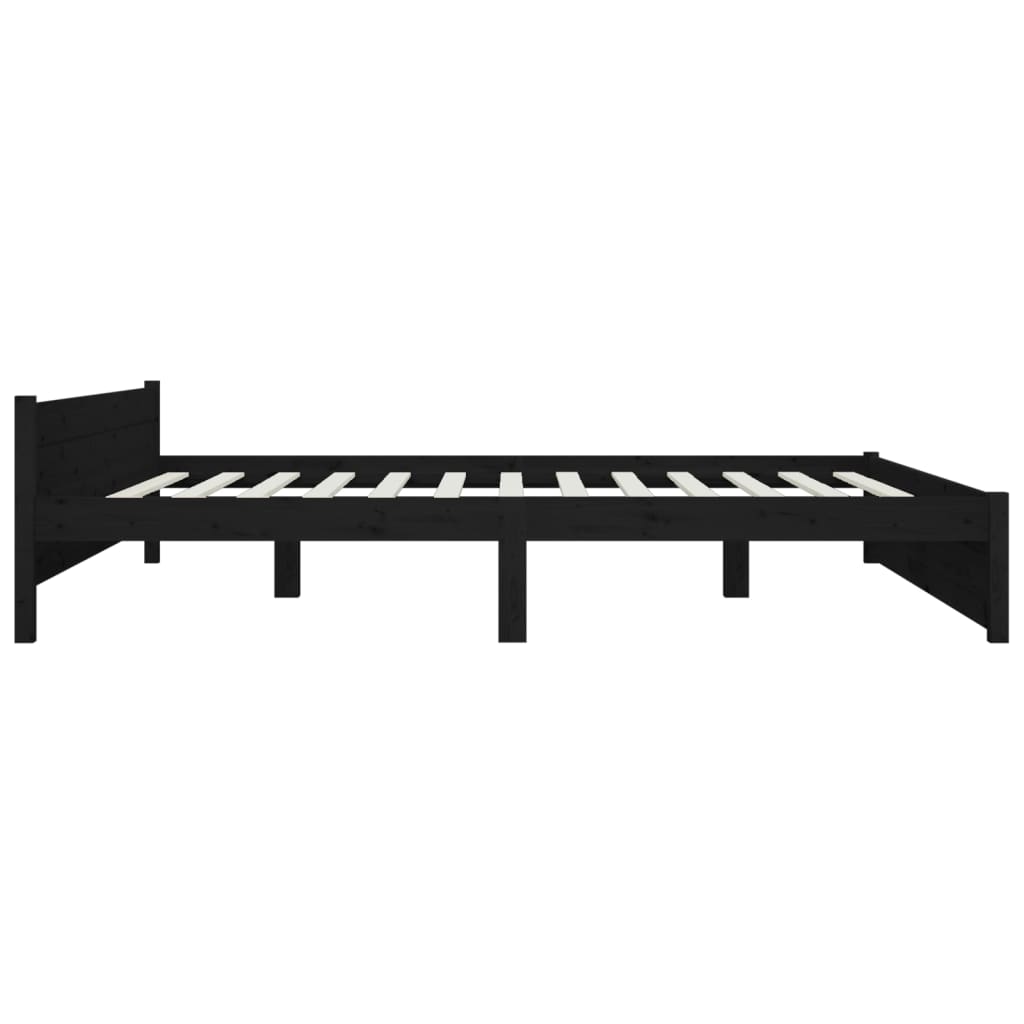 Bett mit Schubladen Schwarz 180x200 cm 6FT Super King
