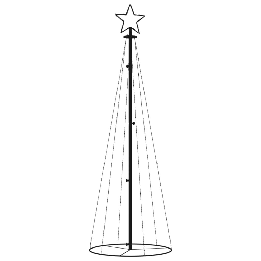 LED-Weihnachtsbaum Kegelform Kaltweiß 108 LEDs 70x180 cm