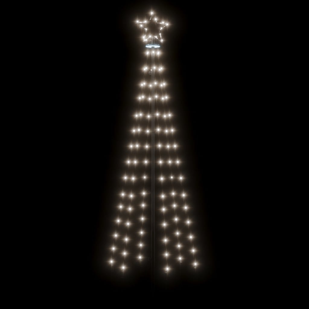 LED-Weihnachtsbaum Kegelform Kaltweiß 108 LEDs 70x180 cm