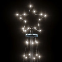 Thumbnail for LED-Weihnachtsbaum Kegelform Kaltweiß 108 LEDs 70x180 cm