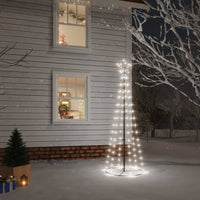 Thumbnail for LED-Weihnachtsbaum Kegelform Kaltweiß 108 LEDs 70x180 cm