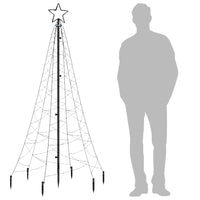 Thumbnail for LED-Weihnachtsbaum mit Erdnägeln Warmweiß 200 LEDs 180 cm