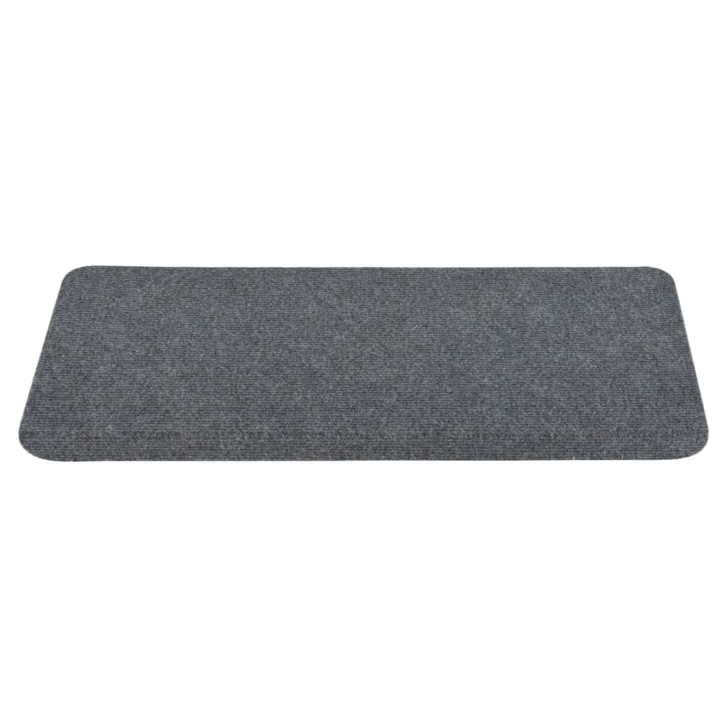 Stufenmatten Selbstklebend 15 Stk. 65x28 cm Grau