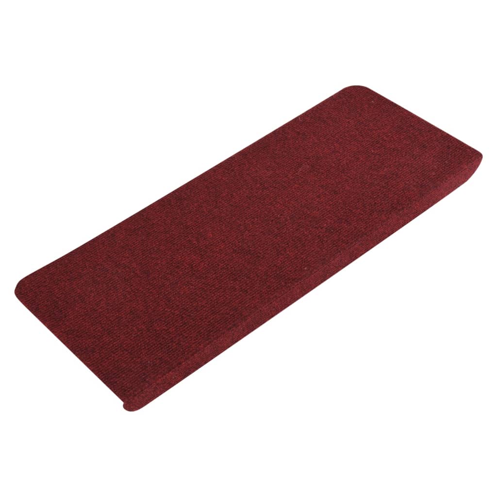 Stufenmatten Selbstklebend 15 Stk. 65x24,5x3,5 cm Rot