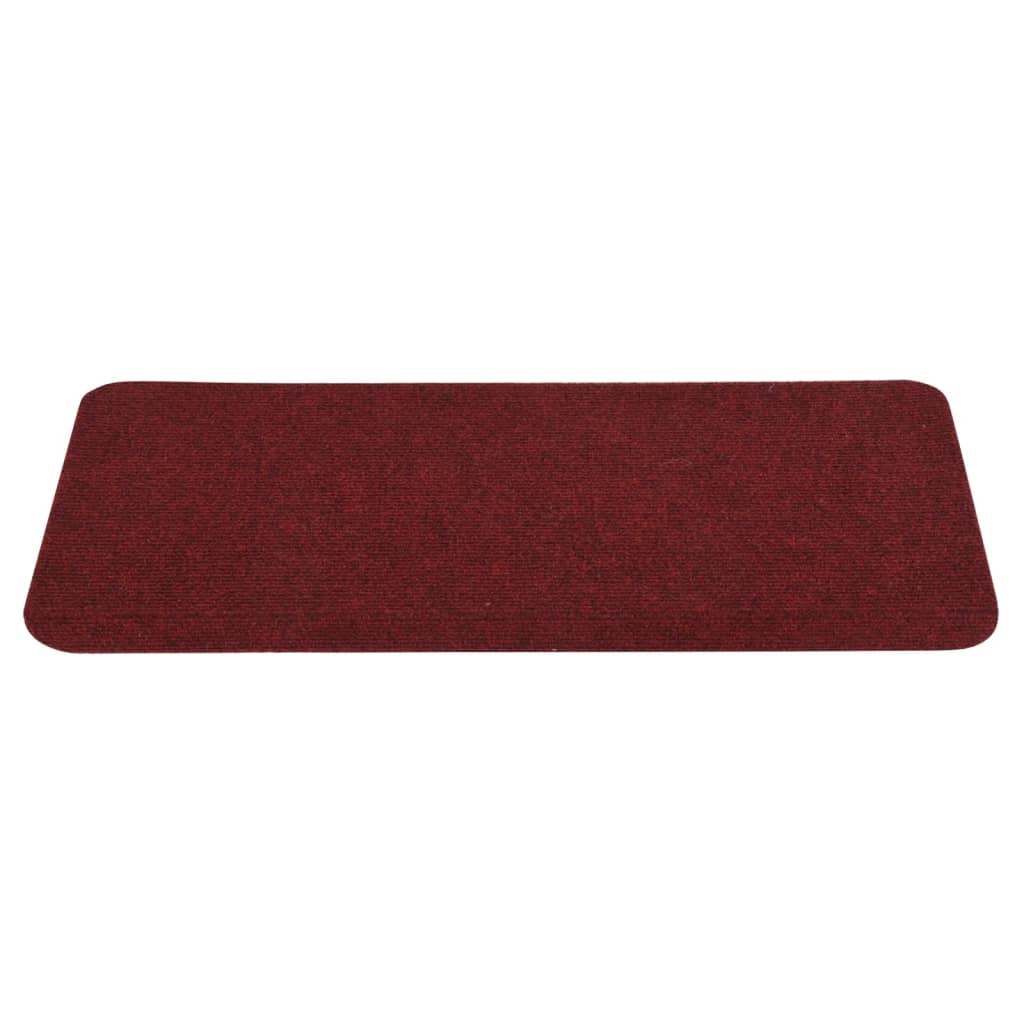Stufenmatten Selbstklebend 15 Stk. 65x24,5x3,5 cm Rot