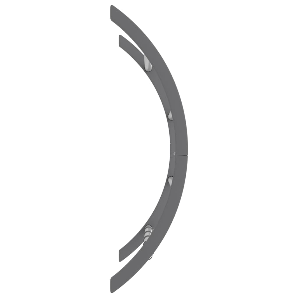 Handtuchhalter mit Haken Silbern 56x16x72 cm Aluminium