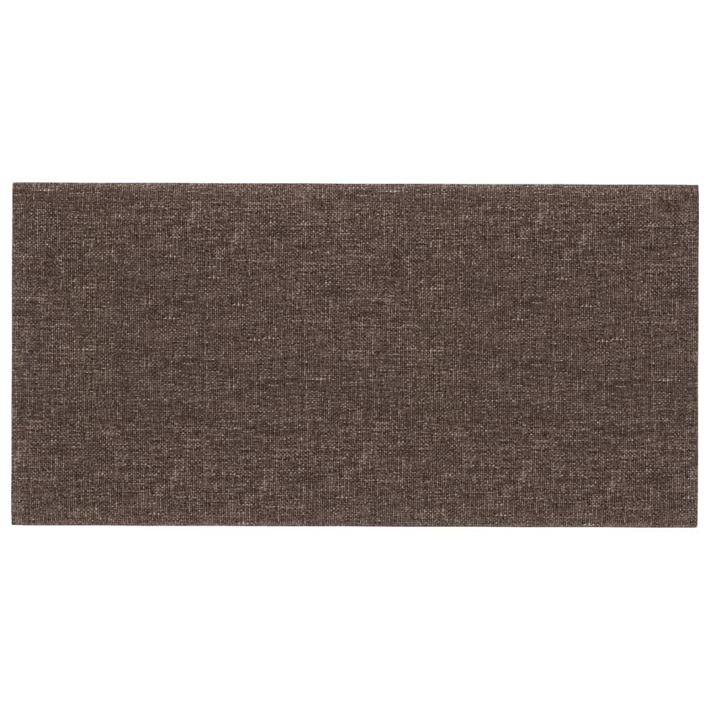 Wandpaneele 12 Stk. Taupe 30x15 cm Stoff 0,54 m²
