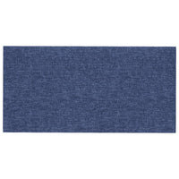 Thumbnail for Wandpaneele 12 Stk. Blau 30x15 cm Stoff 0,54 m²