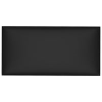 Thumbnail for Wandpaneele 12 Stk. Schwarz 30x15 cm Kunstleder 0,54 m²