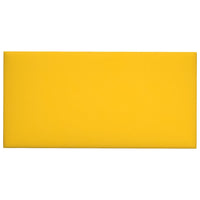 Thumbnail for Wandpaneele 12 Stk. Gelb 30x15 cm Samt 0,54 m²