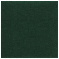 Thumbnail for Wandpaneele 12 Stk. Dunkelgrün 30x30 cm Stoff 1,08 m²