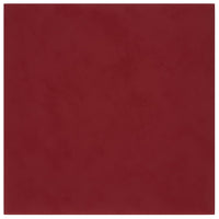 Thumbnail for Wandpaneele 12 Stk. Weinrot 30x30 cm Samt 1,08 m²