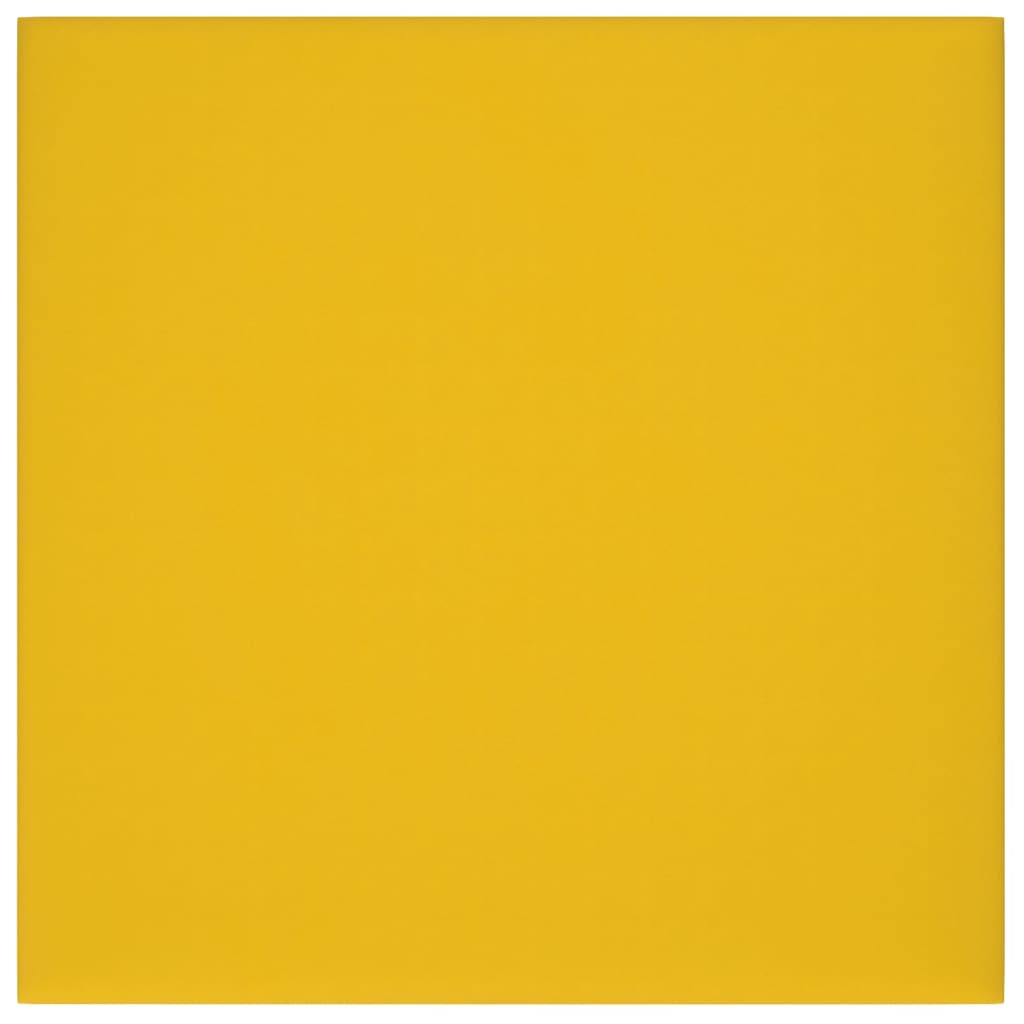 Wandpaneele 12 Stk. Gelb 30x30 cm Samt 1,08 m²