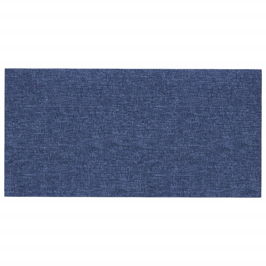 Wandpaneele 12 Stk. Blau 60x30 cm Stoff 2,16 m²
