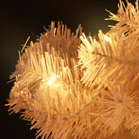 Thumbnail for Spiral-Weihnachtsbaum mit Ständer und LEDs Weiß 150 cm PVC