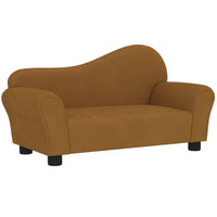 Thumbnail for Kindersofa Braun Samt