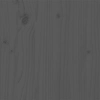 Thumbnail for Massivholzbett Grau 150x200 cm 5FT King Size