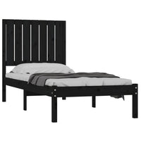 Thumbnail for Massivholzbett Schwarz 75x190 cm