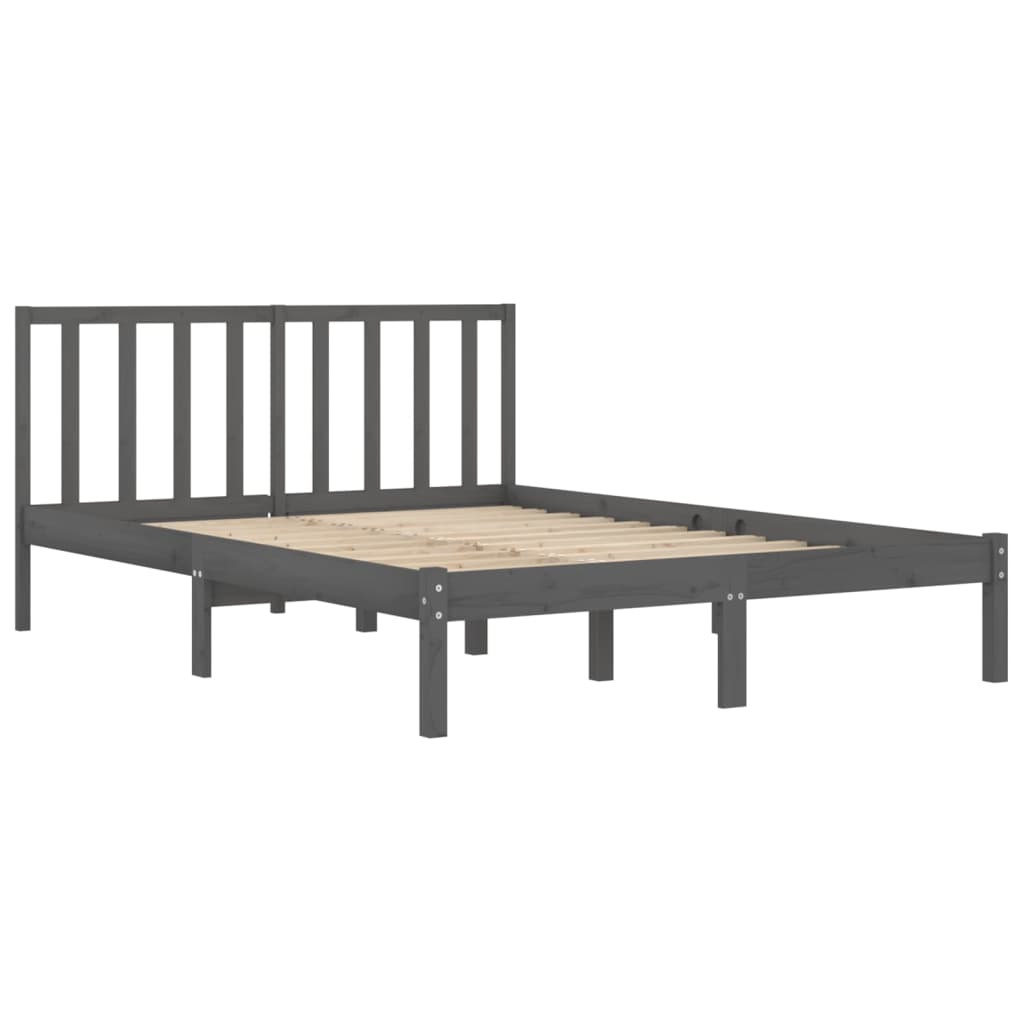 Massivholzbett Grau Kiefer 180x200 cm 6FT Super King