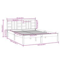 Thumbnail for Massivholzbett Schwarz 120x200 cm