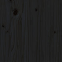 Thumbnail for Massivholzbett Schwarz 150x200 cm