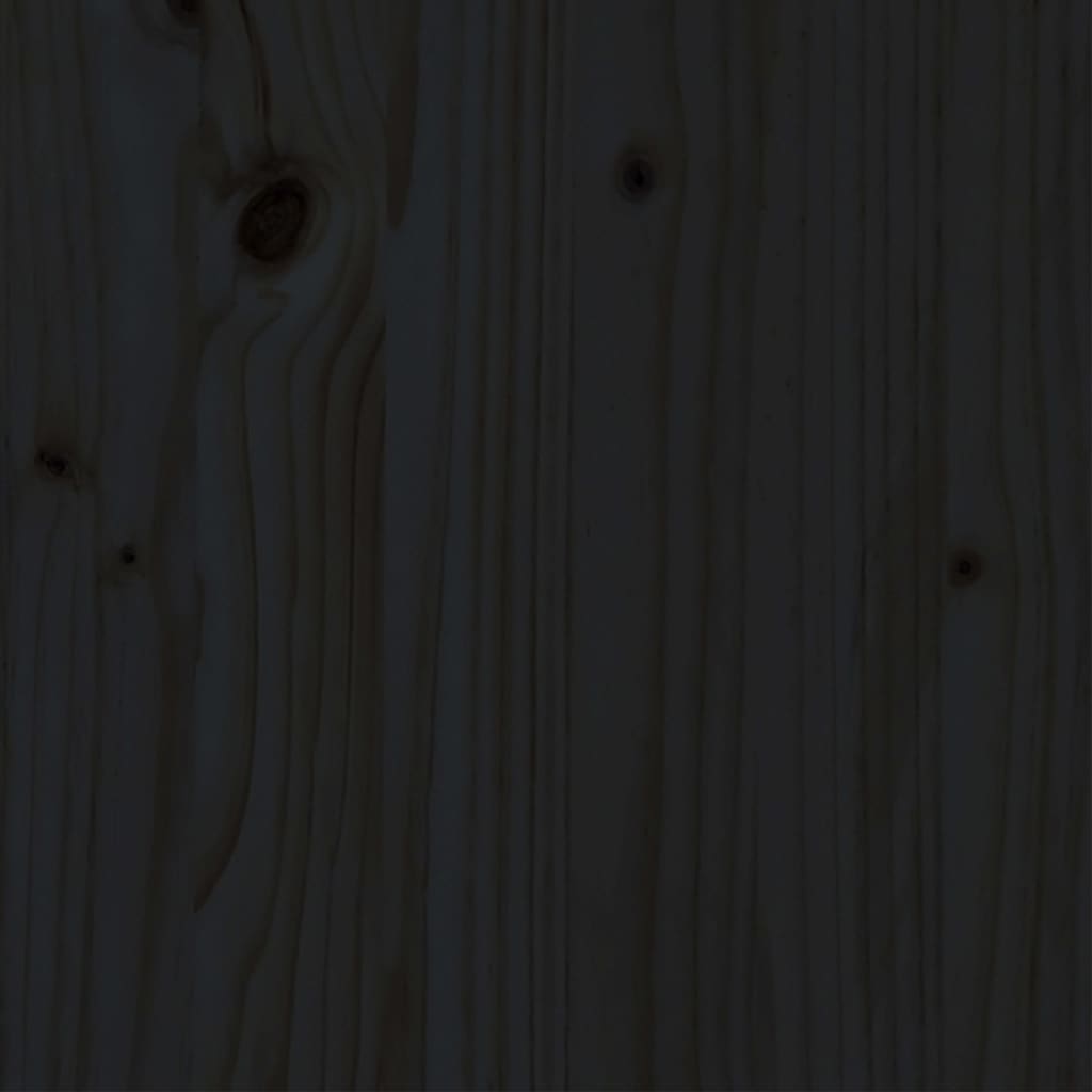 Massivholzbett Schwarz 160x200 cm
