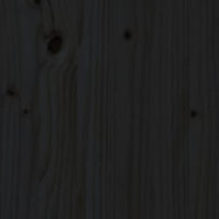 Thumbnail for Massivholzbett Schwarz 140x200 cm