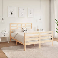 Thumbnail for Massivholzbett 120x190 cm 4FT Small Double