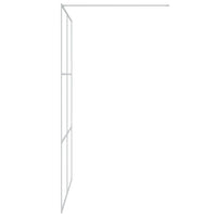 Thumbnail for Duschwand für Begehbare Dusche Silbern 140x195 cm ESG-Klarglas