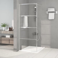Thumbnail for Duschwand für Walk-In Dusche Silber 80x195 cm ESG-Glas Klar
