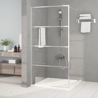 Thumbnail for Duschwand für Begehbare Dusche Silbern 100x195 cm ESG-Klarglas
