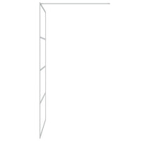 Thumbnail for Duschwand für Begehbare Dusche Silbern 115x195 cm ESG-Klarglas