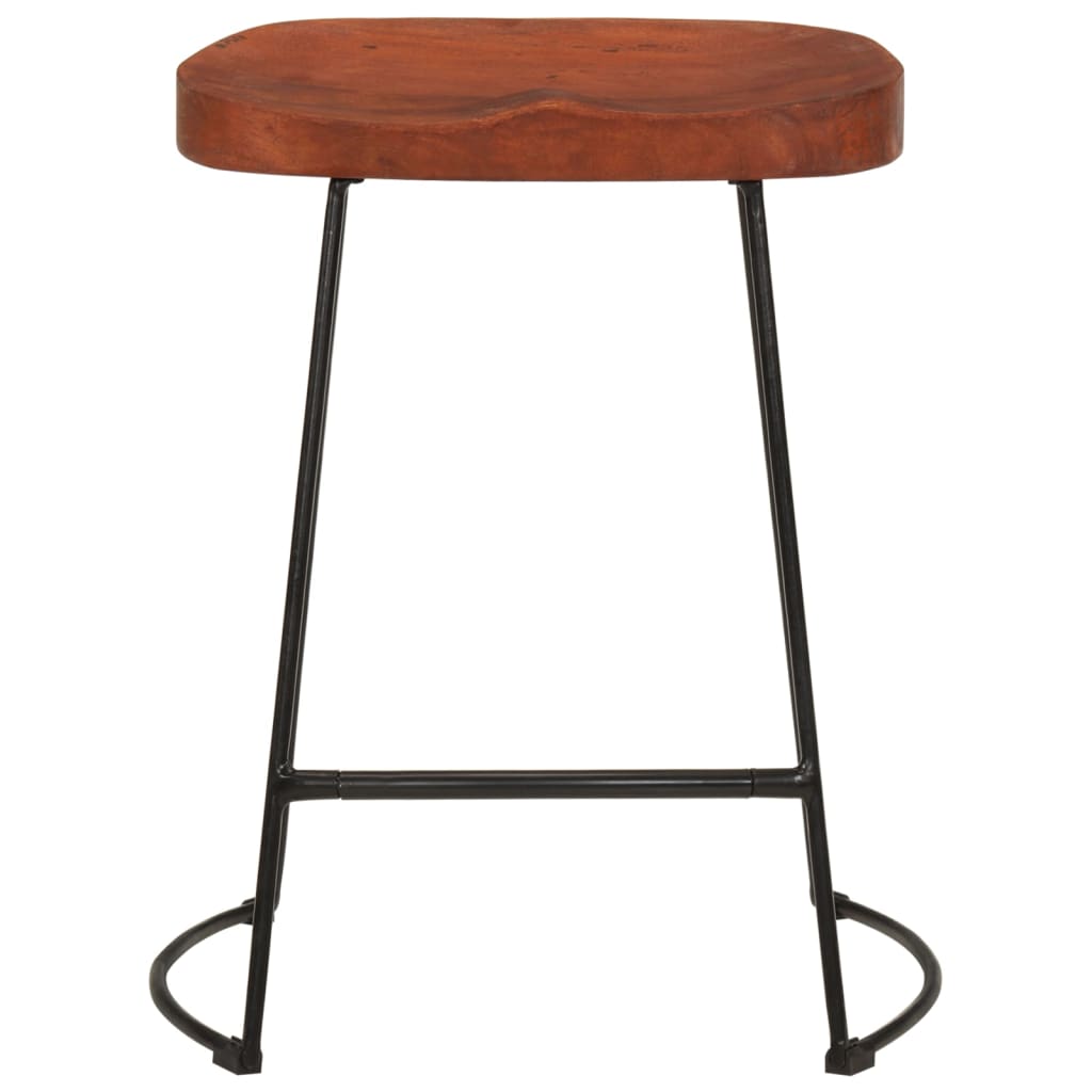 Gavin Barhocker 2 Stk. 45x38x53 cm Massivholz Mango