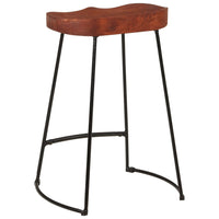 Thumbnail for Gavin Barhocker 2 Stk. 45x40x63 cm Massivholz Mango