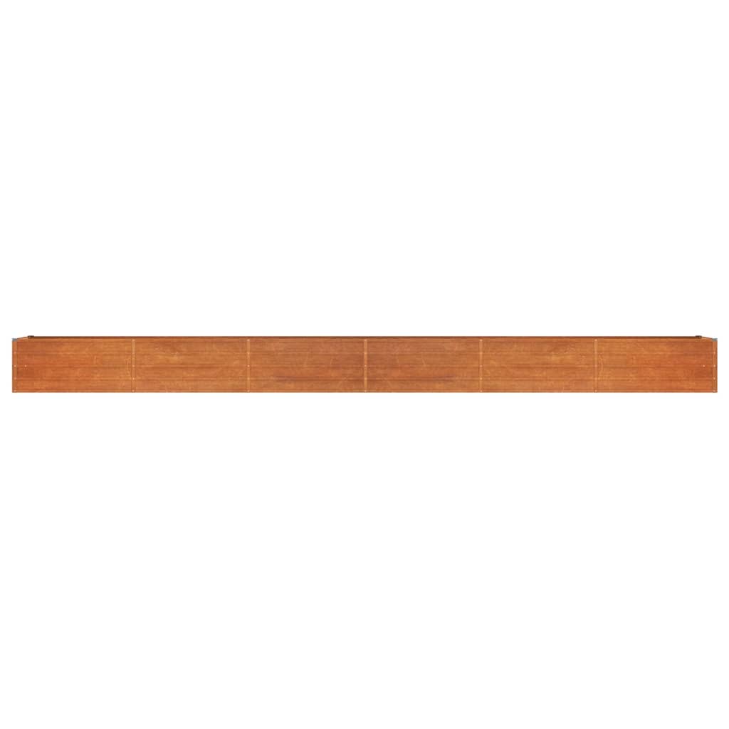 Hochbeet Rostig 600x80x45 cm Cortenstahl