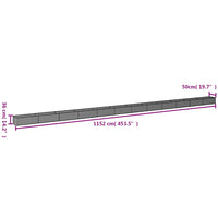 Thumbnail for Hochbeet 1152x50x36 cm Cortenstahl