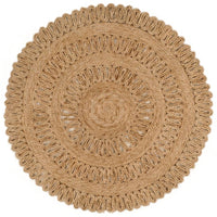 Thumbnail for Teppich Jute Handgeflochten 90 cm Rund