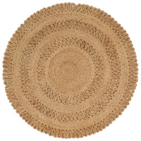 Thumbnail for Teppich Jute Handgeflochten 120 cm Rund