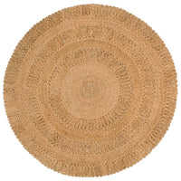 Thumbnail for Teppich Jute Handgeflochten 150 cm Rund
