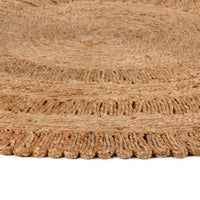 Thumbnail for Teppich Jute Handgeflochten 150 cm Rund
