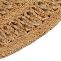 Thumbnail for Teppich Jute Handgeflochten 120 cm Rund