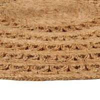 Thumbnail for Teppich Jute Handgeflochten 120 cm Rund