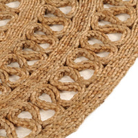 Thumbnail for Teppich Jute Handgeflochten 120 cm Rund