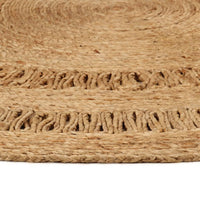 Thumbnail for Teppich Jute Handgeflochten 120 cm Rund