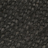 Thumbnail for Wendeteppich Geflochten Anthrazit und Natur 90 cm Jute Rund