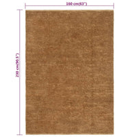 Thumbnail for Schlingenteppich Handgefertigt 160x230 cm Jute und Baumwolle