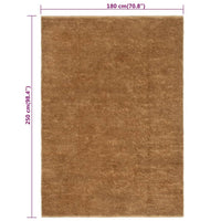 Thumbnail for Schlingenteppich Handgefertigt 180x250 cm Jute und Baumwolle
