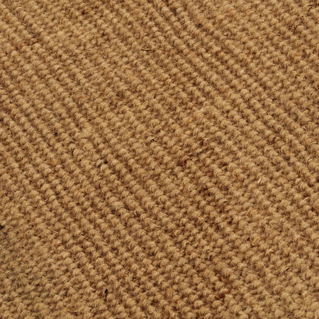 Teppich mit Fransen 80x160 cm Jute