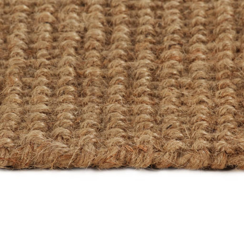 Teppich mit Fransen 160x230 cm Jute